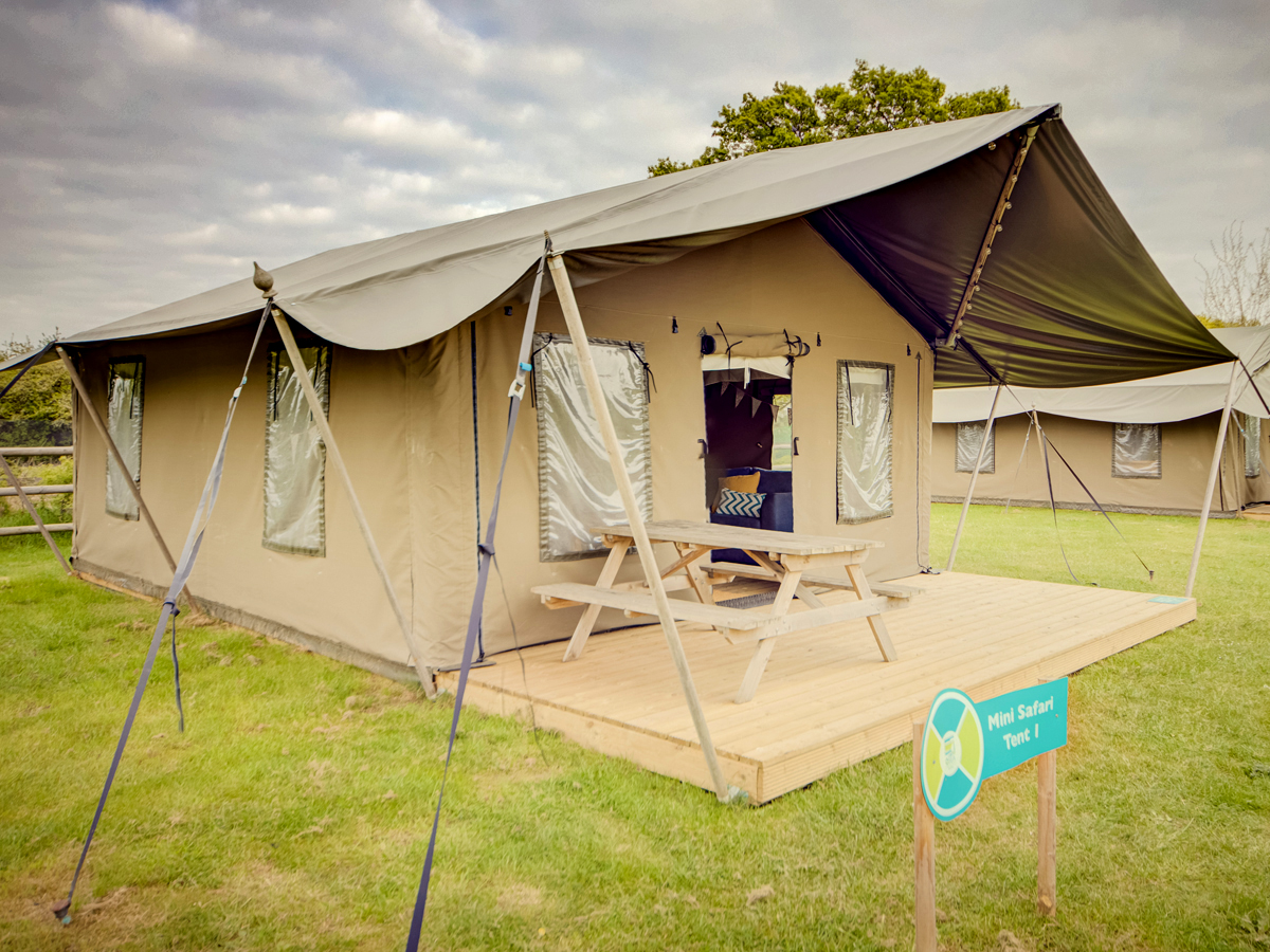 Mini Safari Tent Exterior | Osea Meadows | Glamping Accommodation