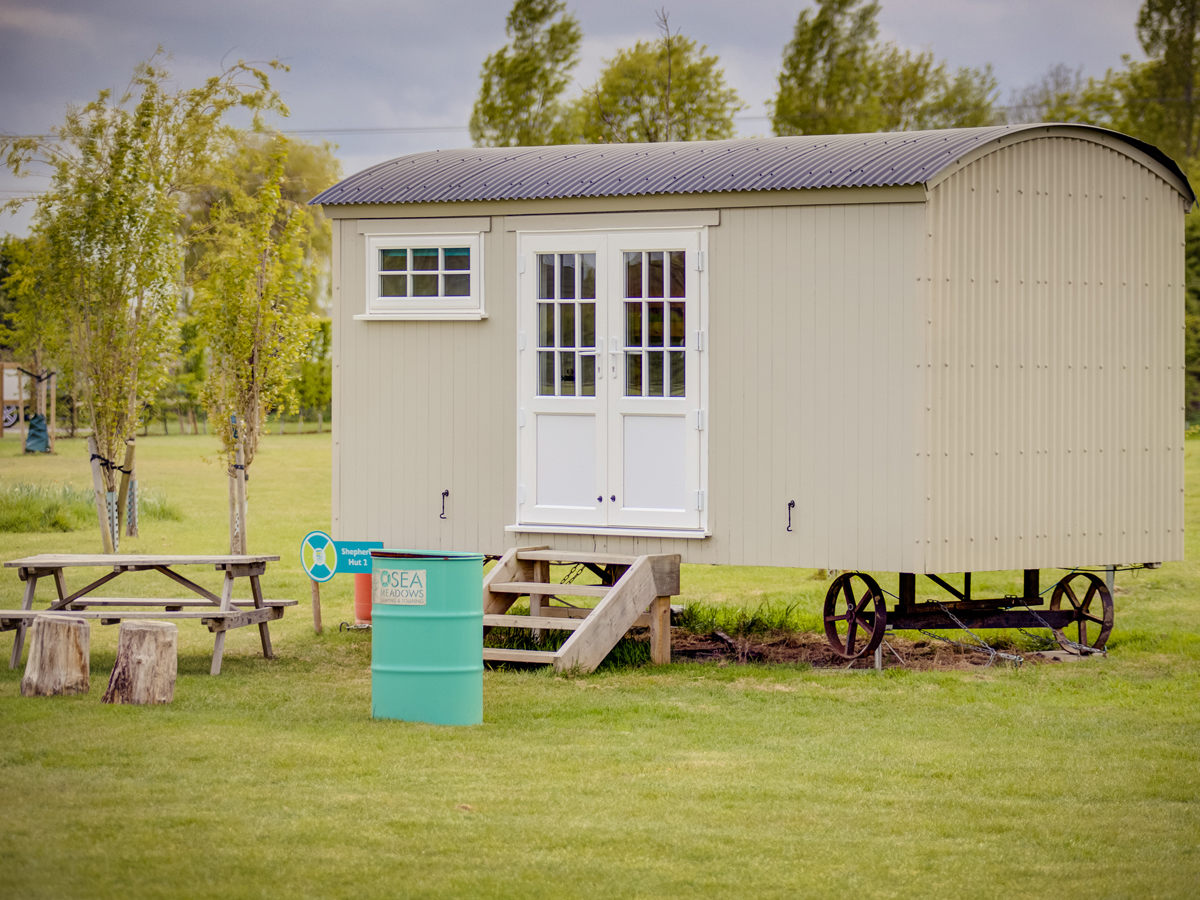 Shepherds Hut | Osea Meadows | Glamping Accommodation