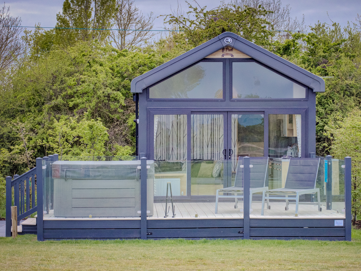 The Glass House Exterior| Osea Leisure | Glamping Accommodation