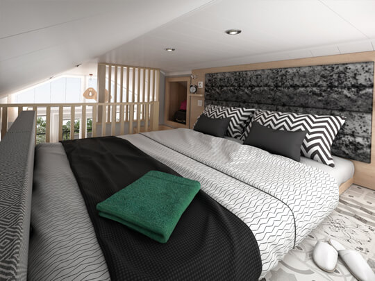 Glass House Master Bedroom | Osea Meadows | Glamping Accommodation