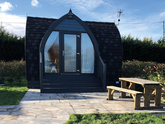 Malvern Pod | Osea Meadows | Glamping Accommodation