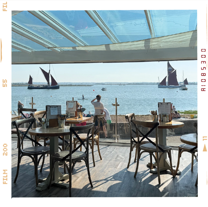 Visit Osea View Café for an early morning coffee and fresh pastry